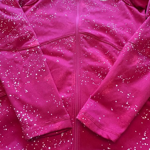 The North Face Women's Full Zip Jacket Galaxy Splatter Dark Pink Size Small - Picture 9 of 16